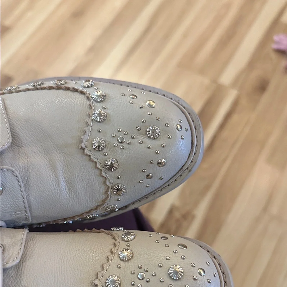 Kelsi Dagger Tan Studded Men's Oxfords